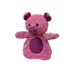 Petlou Pocket Dotty Friends 3.0 Pig Squeaky Plush Dog Toy, 7-in