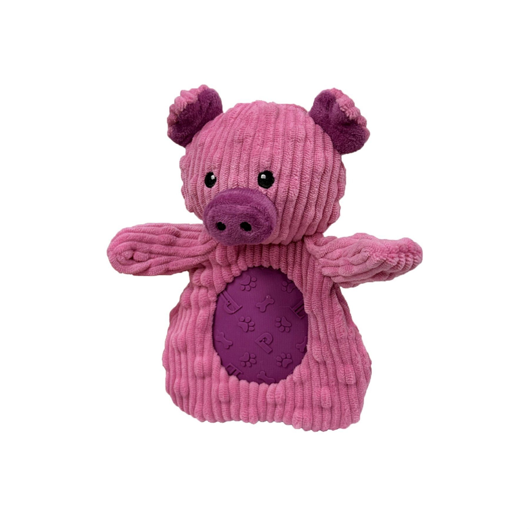 Petlou Pocket Dotty Friends 3.0 Pig Squeaky Plush Dog Toy, 7-in
