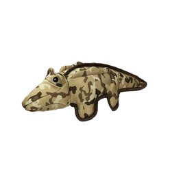 Petlou Camo Critters Alligator Squeaky Plush Dog Toy, 16-in