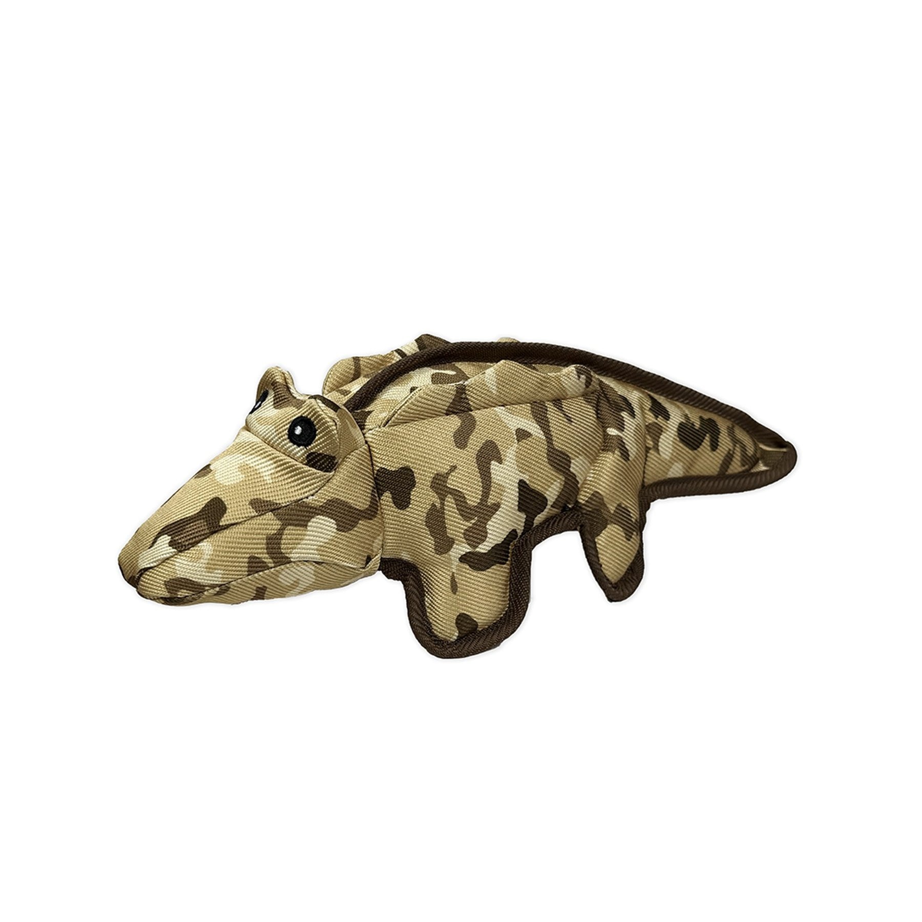 Petlou Camo Critters Alligator Squeaky Plush Dog Toy, 16-in