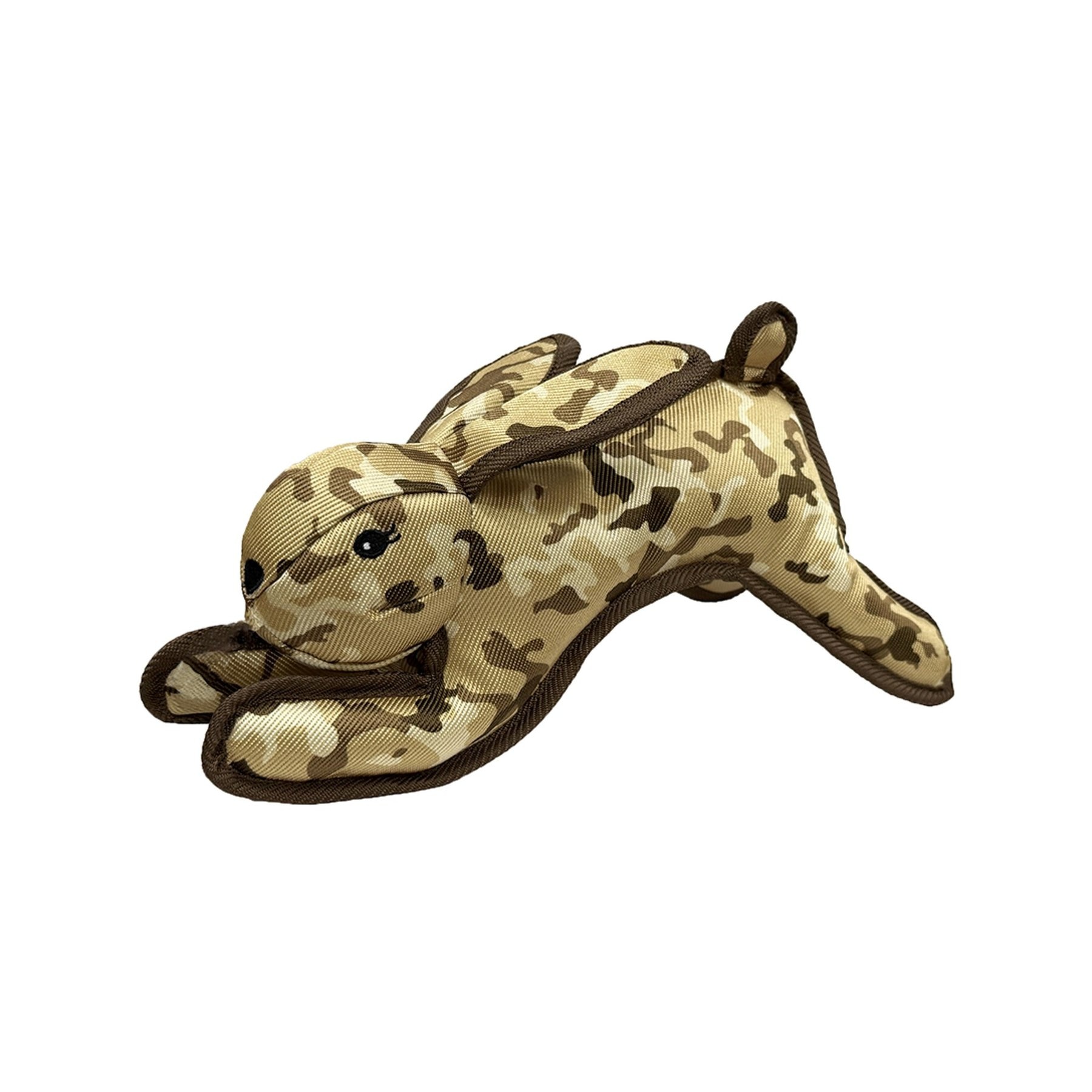 Petlou Camo Critters Rabbit Squeaky Plush Dog Toy, 16-in