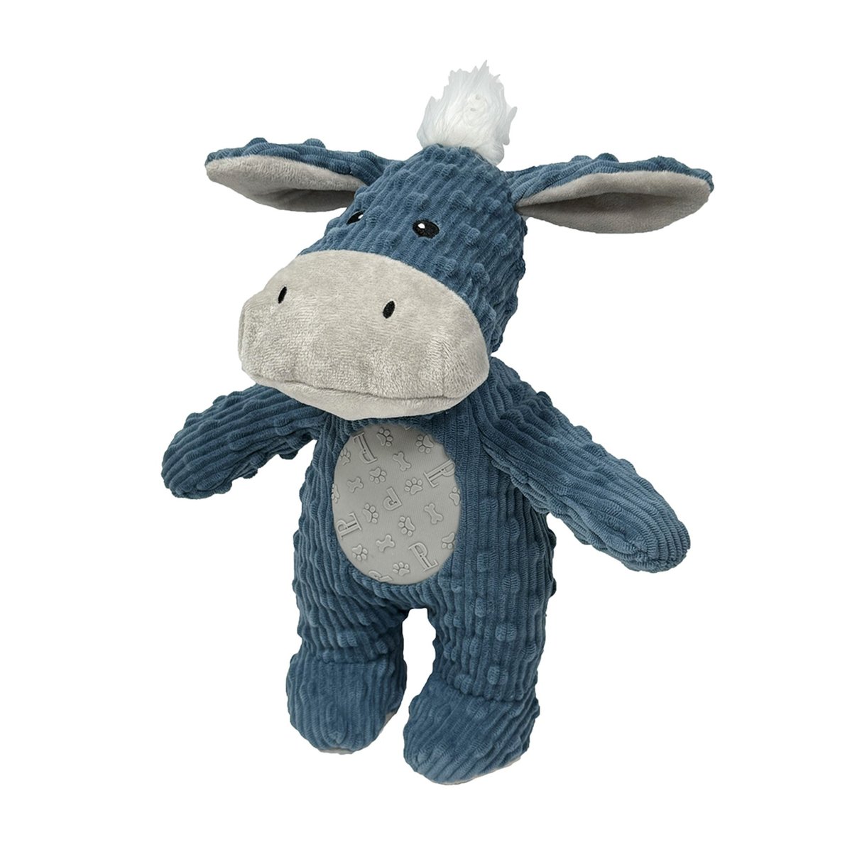Petlou Dotty Friends 3.0 Donkey Squeaky Plush Dog Toy, 13-in