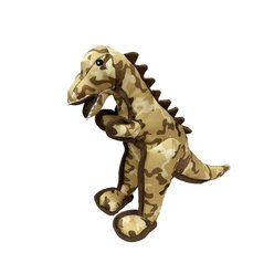 Petlou Camo Critters T Rex Squeaky Plush Dog Toy, 16-in