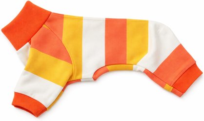 Pet Passion Snooze The Ultimate Pajama Machine Washable Stripes Dog Pajamas, Corny Candy Stripe, Small