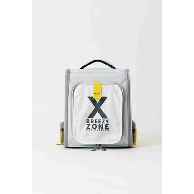 PETKIT PETKIT XBreezy Zone Backpack Dog & Cat Carrier, Light blue/Grey, 13.8 x 10.6 x 16.9-in