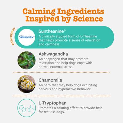 Show full view: Zesty Paws Hemp Calming Bites Peanut Butter Flavored Soft Chews Composure & Relaxation Supplement for Dogs, 90 count slide 4 of 9