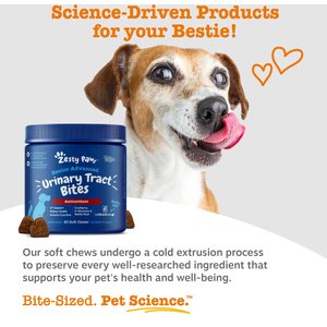 Zesty Paws Advanced Urinary Tract Bites Chicken Flavored Soft Chew Kidney Supplement for Senior Dogs, 90 count