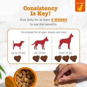 Zesty Paws Cranberry Bladder Bites Chicken Flavored Soft Chews Urinary Supplement for Dogs, 90 count