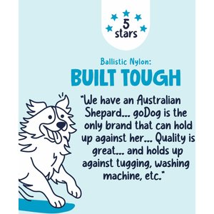 GoDog Tough Guard Shelby Starfish Chew Guard Technology Squeaky Dog Toy