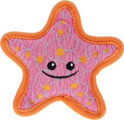 GoDog Tough Guard Shelby Starfish Chew Guard Technology Squeaky Dog Toy