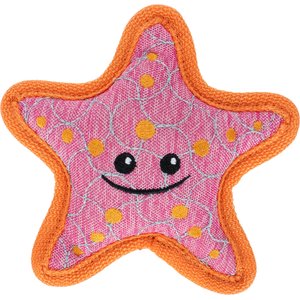 GoDog Tough Guard Shelby Starfish Chew Guard Technology Squeaky Dog Toy