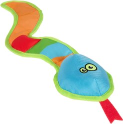 GoDog Flap ‘N Fun Vince Viper Snake Chew Guard Technology Squeaky Plush Dog Toy