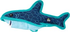 GoDog Tough Guard Stanley Shark Chew Guard Technology Squeaky Plush Dog Toy