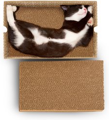 SmartyKat Instincts Scratcher's Choice+ Bed Box & Reversible Corrugated Catnip Cat Scratch Blocks slide 2 of 4