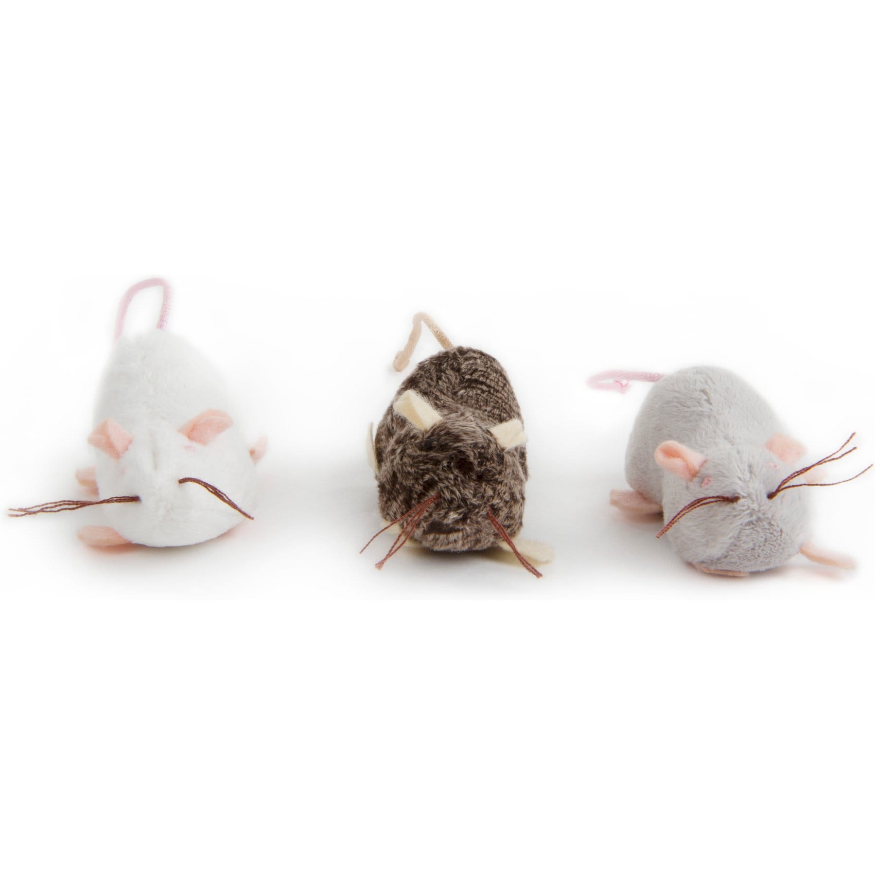SmartyKat Crazy Creepers Refillable Catnip Plush Rat Cat Toys with Catnip, 2-oz tube
