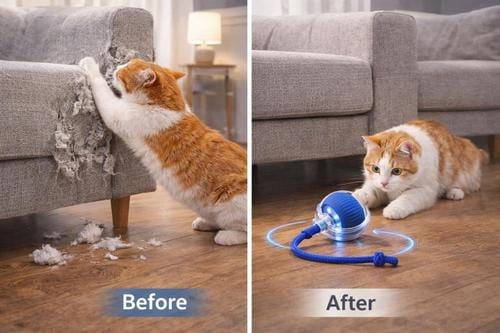 Out of Stock - NONOPETS Smart Interactive Self-Rolling Glowing & Light ...