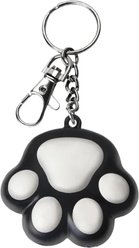 NonoPets 3-in-1 Rechargeable LED Laser Pointer with Paw-Shaped Keychain Glowing & Light-Up Chasers Cat Toy, Black
