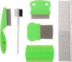 WZ PET 6-piece Stainless Steel Dematting Pet Flea Comb Set