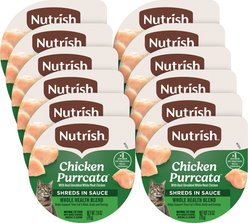Rachael Ray Nutrish Chicken Purrcata Whole Health Blend with Real Shredded White Meat Chicken in Sauce Grain-Free Wet Cat Food, 2.8-oz, case of 12