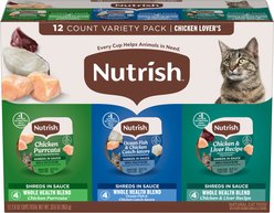 Rachael Ray Nutrish Chicken Lovers Whole Health Blend Variety Pack Wet Cat Food, 2.8-oz, case of 12