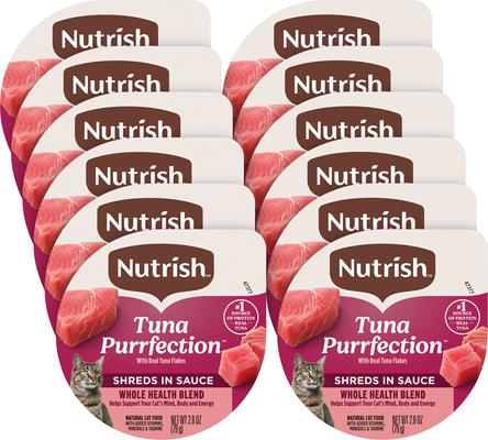 Rachael Ray Nutrish Tuna Purrfection Whole Health Blend with Real Tuna Flakes in a Savory Sauce Grain-Free Wet Cat Food