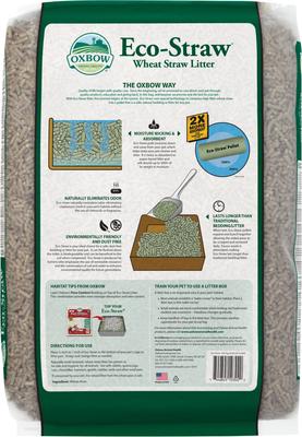 Show full view: Oxbow Eco-Straw Pelleted Wheat Straw Small Animal Litter, 20-lb bag slide 3 of 12
