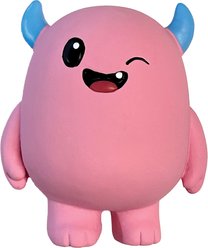fouFIT Monster Mash Chew Squeaky Plush Dog Toy, Pink