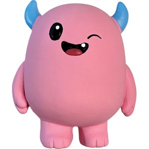 fouFIT Monster Mash Chew Squeaky Plush Dog Toy, Pink
