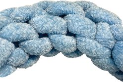 fouFIT Velvet Knotted Rope Ring Tough Chewer Tug Dog Toy, Blue slide 2 of 4