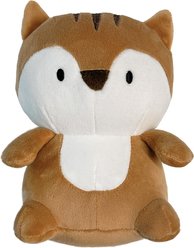 fouFIT Marshmallow Squishers Chipmunk Squeaky Plush Dog Toy