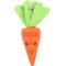 Show in main carousel: Dole Products 2-in-1 CarrotPop Rubber Squeaky Mini Plush Dog Treat Dispenser Toy, 7-in slide 1 of 8