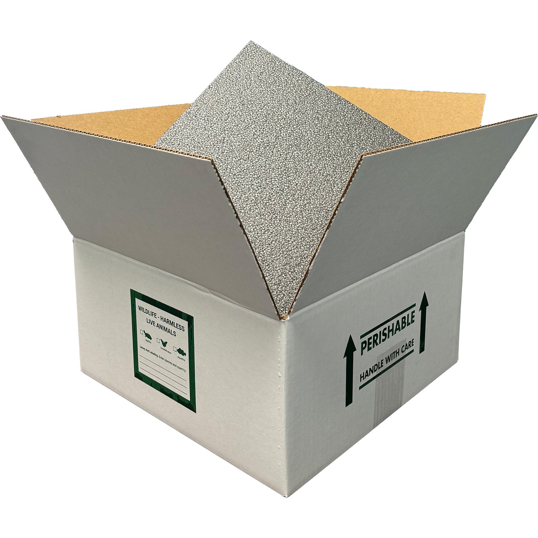 Vivarium Electronics Reptile Shipping Box Kit, White, 30 x 16 x 10-in, 5 count