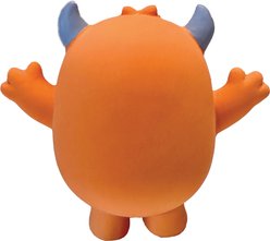 fouFIT Monster Mash Chew Squeaky Plush Dog Toy, Orange slide 2 of 4