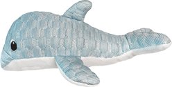 fouFIT Puff Plushies Dolphin Squeaky Plush Dog Toy