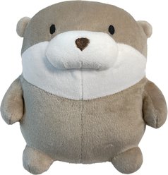 fouFIT Marshmallow Squishers Otter Squeaky Plush Dog Toy