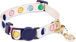 Kate Spade New York Watercolor Dot Cat Collar, One Size: 8 to 12-in neck, 1/2-in wide