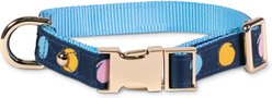 Kate Spade New York Watercolor Dot Dog Collar, Small: 11 to 13-in neck, 3/4-in wide