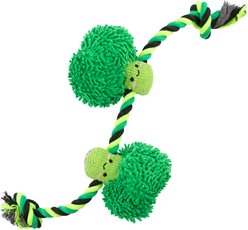 Dole Broc N' Veggie-Inspired Squeaky Rope Tug Dog Toy, 20-in