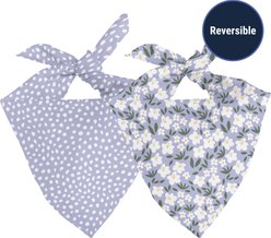 Dog Bandana Co. Tie On Reversible Dog Bandana, Lavender, Large slide 2 of 6