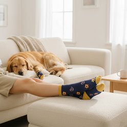 Furry Twinz Flowers Matching Pet & Owner Fun Socks slide 2 of 3