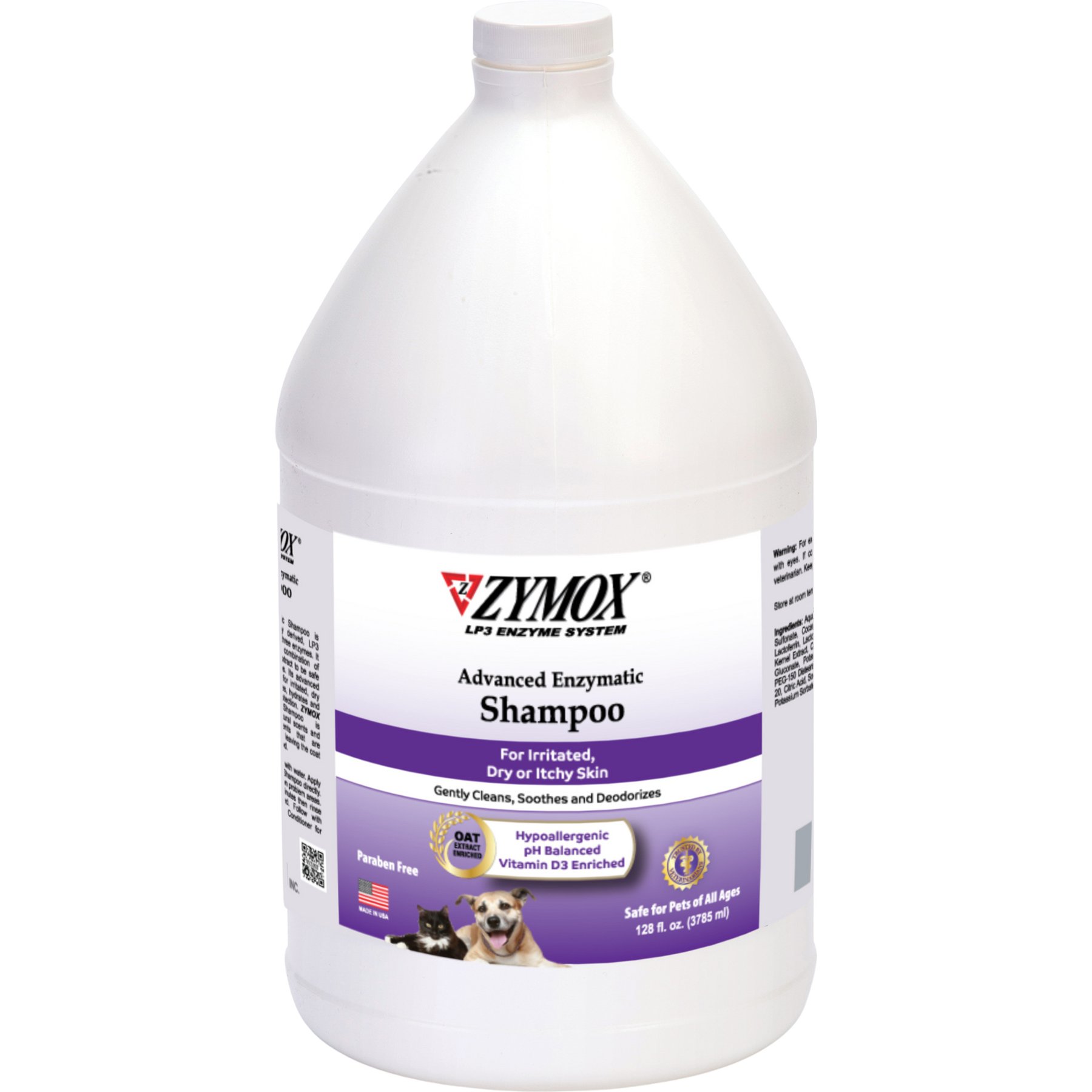 Zymox Advanced Enzymatic Anti-Itch Grooming Dog Shampoo, 1-gal bottle