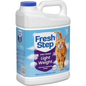 Fresh Step Odor Shield Lightweight Extreme Febreze Scented Multi-Cat Clumping Clay Cat Litter, 11.5-lb jug