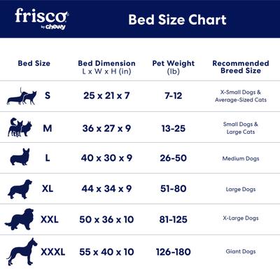 Show full view: Frisco Quilted Orthopedic Pillow Lounger Cat & Dog Bed with Removable Cover, Gray, XXX-Large slide 7 of 8
