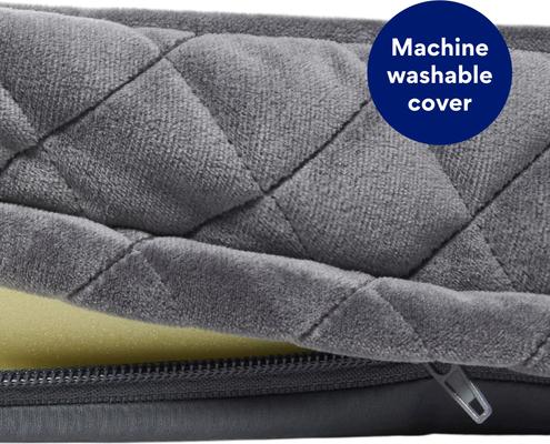 Show full view: Frisco Quilted Orthopedic Pillow Lounger Cat & Dog Bed with Removable Cover, Gray, XXX-Large slide 5 of 8