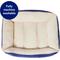 Show in main carousel: Frisco Faux Suede Bolster Cat & Dog Bed, Navy, Large slide 5 of 8