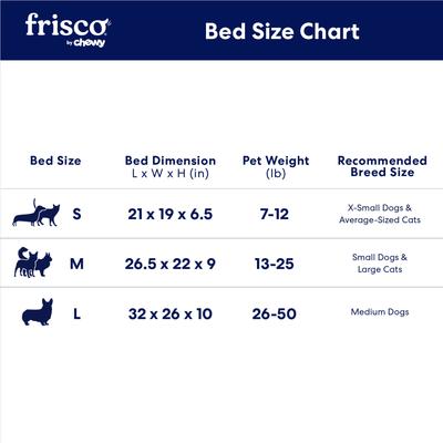 Show full view: Frisco Faux Suede Bolster Cat & Dog Bed, Navy, Large slide 7 of 8