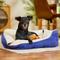 Show in main carousel: Frisco Faux Suede Bolster Cat & Dog Bed, Navy, Medium slide 1 of 8