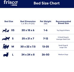 Frisco Sherpa Bolster Cat & Dog Bed, Gray, Medium slide 2 of 9