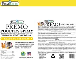 Premo Guard Protection for Chickens, Kills Scally Leg Mites, Mites, Flies, Fleas, & Ticks Poultry Spray, 32-fl oz bottle slide 2 of 7