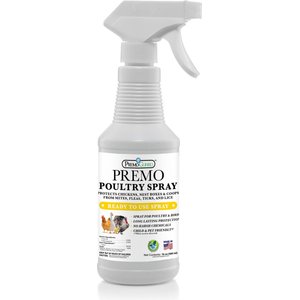 Premo Guard Protection for Chickens, Kills Scally Leg Mites, Mites, Flies, Fleas, & Ticks Poultry Spray, 16-fl oz bottle